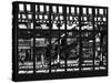 Window View - Urban Street Scene - Marcy Avenue Subway Station - Williamsburg - Brooklyn - NYC-Philippe Hugonnard-Stretched Canvas