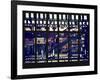 Window View - Urban Street Scene - Marcy Avenue Subway Station - Williamsburg - Brooklyn - NYC-Philippe Hugonnard-Framed Photographic Print