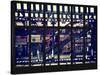 Window View - Urban Street Scene - Marcy Avenue Subway Station - Williamsburg - Brooklyn - NYC-Philippe Hugonnard-Stretched Canvas