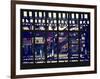 Window View - Urban Street Scene - Marcy Avenue Subway Station - Williamsburg - Brooklyn - NYC-Philippe Hugonnard-Framed Photographic Print