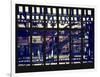 Window View - Urban Street Scene - Marcy Avenue Subway Station - Williamsburg - Brooklyn - NYC-Philippe Hugonnard-Framed Photographic Print