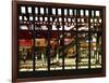 Window View - Urban Street Scene - Marcy Avenue Subway Station - Williamsburg - Brooklyn - NYC-Philippe Hugonnard-Framed Photographic Print