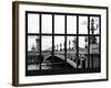 Window View - View Alexandre III Bridge with Bateau Mouche - Paris - France - Europe-Philippe Hugonnard-Framed Photographic Print