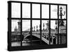 Window View - View Alexandre III Bridge with Bateau Mouche - Paris - France - Europe-Philippe Hugonnard-Stretched Canvas