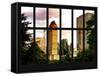 Window View - View Buildings Central Park at Sunset - Manhattan - New York City-Philippe Hugonnard-Framed Stretched Canvas