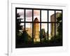 Window View - View Buildings Central Park at Sunset - Manhattan - New York City-Philippe Hugonnard-Framed Photographic Print