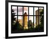 Window View - View Buildings Central Park at Sunset - Manhattan - New York City-Philippe Hugonnard-Framed Photographic Print