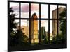 Window View - View Buildings Central Park at Sunset - Manhattan - New York City-Philippe Hugonnard-Mounted Photographic Print