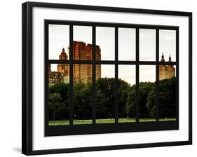 Window View - View Buildings Central Park - Manhattan - New York City-Philippe Hugonnard-Framed Photographic Print