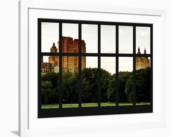 Window View - View Buildings Central Park - Manhattan - New York City-Philippe Hugonnard-Framed Photographic Print