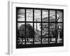 Window View - View of a Parisian Park (The Tuileries) and Eiffel Tower - Paris - France - Europe-Philippe Hugonnard-Framed Photographic Print