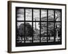Window View - View of a Parisian Park (The Tuileries) and Eiffel Tower - Paris - France - Europe-Philippe Hugonnard-Framed Photographic Print