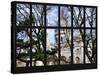 Window View - View of Dome of the Sacre Cœur Basilica - Montmartre - Paris - France - Europe-Philippe Hugonnard-Stretched Canvas