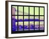 Window View - View of the Brooklyn Bridge and Manhattan Bridge - Manhattan - New York City-Philippe Hugonnard-Framed Photographic Print