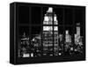 Window View - View of the Empire State Building and 1 WTC by Night - Manhattan - NYC-Philippe Hugonnard-Framed Stretched Canvas