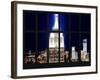 Window View - View of the Empire State Building and 1 WTC by Night - Manhattan - NYC-Philippe Hugonnard-Framed Photographic Print