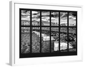 Window View - View of the Pont des Arts - River Seine - Paris - France - Europe-Philippe Hugonnard-Framed Photographic Print
