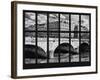 Window View - View of the Pont Saint-Michel - River Seine - Paris - France - Europe-Philippe Hugonnard-Framed Photographic Print
