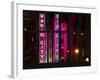 Window View - View of the Radio City Music Hall by Night - Manhattan - New York City-Philippe Hugonnard-Framed Photographic Print