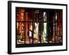 Window View - View of Times Square by Night with top of the Chrysler Building - Manhattan - NYC-Philippe Hugonnard-Framed Photographic Print