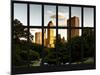 Window View - View on Trails and Buildings Central Park at Sunset - Manhattan - New York City-Philippe Hugonnard-Mounted Photographic Print
