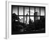 Window View - View on Trails and Buildings Central Park - Manhattan - New York City-Philippe Hugonnard-Framed Photographic Print