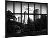 Window View - View on Trails and Buildings Central Park - Manhattan - New York City-Philippe Hugonnard-Mounted Photographic Print