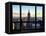 Window View, View Towards Downtown at Sunset, Manhattan, Hudson River, New York-Philippe Hugonnard-Framed Stretched Canvas