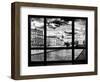 Window View, Walk a Couple of Lovers on the Seine, Ile Saint Louis, Seine River, Paris-Philippe Hugonnard-Framed Photographic Print