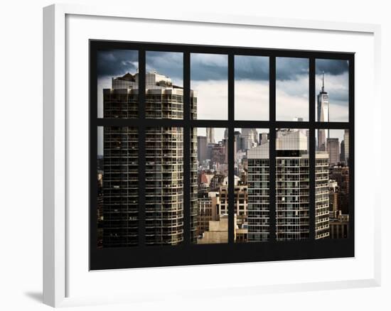 Window View with the One World Trade Center (1WTC) - Manhattan - New York City-Philippe Hugonnard-Framed Photographic Print