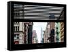 Window View with Venetian Blinds: 401 Broadway-Philippe Hugonnard-Framed Stretched Canvas