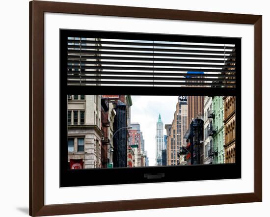 Window View with Venetian Blinds: 401 Broadway-Philippe Hugonnard-Framed Photographic Print