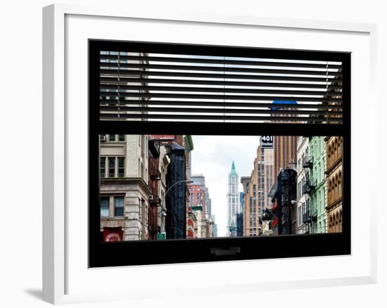 Window View with Venetian Blinds: 401 Broadway-Philippe Hugonnard-Framed Photographic Print