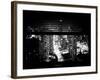 Window View with Venetian Blinds: 42nd Street and Times Square by Night - Manhattan-Philippe Hugonnard-Framed Photographic Print