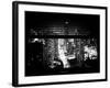 Window View with Venetian Blinds: 42nd Street and Times Square by Night - Manhattan-Philippe Hugonnard-Framed Photographic Print