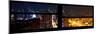Window View with Venetian Blinds: 42nd Street and Times Square by Night-Philippe Hugonnard-Mounted Photographic Print