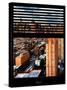Window View with Venetian Blinds: 42nd Street and Times Square-Philippe Hugonnard-Stretched Canvas