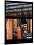 Window View with Venetian Blinds: 42nd Street and Times Square-Philippe Hugonnard-Mounted Photographic Print