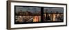 Window View with Venetian Blinds: 42nd Street and Times Square-Philippe Hugonnard-Framed Photographic Print