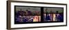 Window View with Venetian Blinds: 42nd Street and Times Square-Philippe Hugonnard-Framed Photographic Print