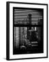 Window View with Venetian Blinds: 42nd Street with the Empire State Building and Times Square-Philippe Hugonnard-Framed Photographic Print