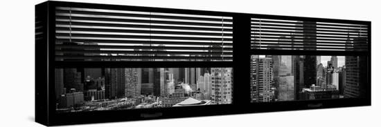 Window View with Venetian Blinds: 42nd Street with the Top of the Empire State Building-Philippe Hugonnard-Stretched Canvas