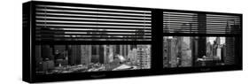 Window View with Venetian Blinds: 42nd Street with the Top of the Empire State Building-Philippe Hugonnard-Stretched Canvas