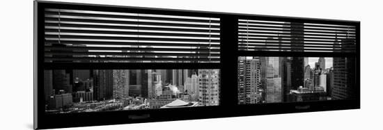 Window View with Venetian Blinds: 42nd Street with the Top of the Empire State Building-Philippe Hugonnard-Mounted Photographic Print