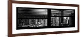 Window View with Venetian Blinds: 42nd Street with the Top of the Empire State Building-Philippe Hugonnard-Framed Photographic Print