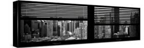 Window View with Venetian Blinds: 42nd Street with theTop of the Empire State Building-Philippe Hugonnard-Stretched Canvas