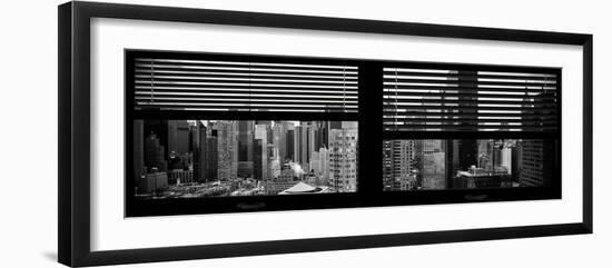 Window View with Venetian Blinds: 42nd Street with theTop of the Empire State Building-Philippe Hugonnard-Framed Photographic Print