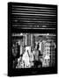 Window View with Venetian Blinds: Architecture and Buildings View - East Harlem Landscape-Philippe Hugonnard-Stretched Canvas