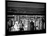 Window View with Venetian Blinds: Architecture and Buildings View - East Harlem Landscape-Philippe Hugonnard-Mounted Photographic Print