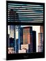 Window View with Venetian Blinds: Architecture and Buildings-Philippe Hugonnard-Mounted Photographic Print